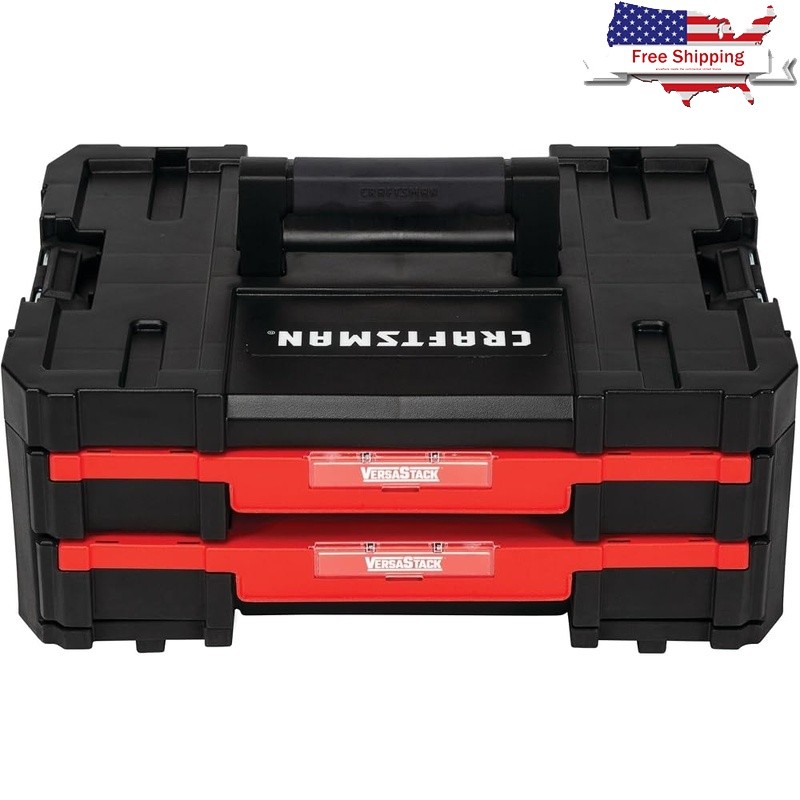 Heavy Duty Stackable Organizer W/ Removable Dividers & Ball Bearing Slides New