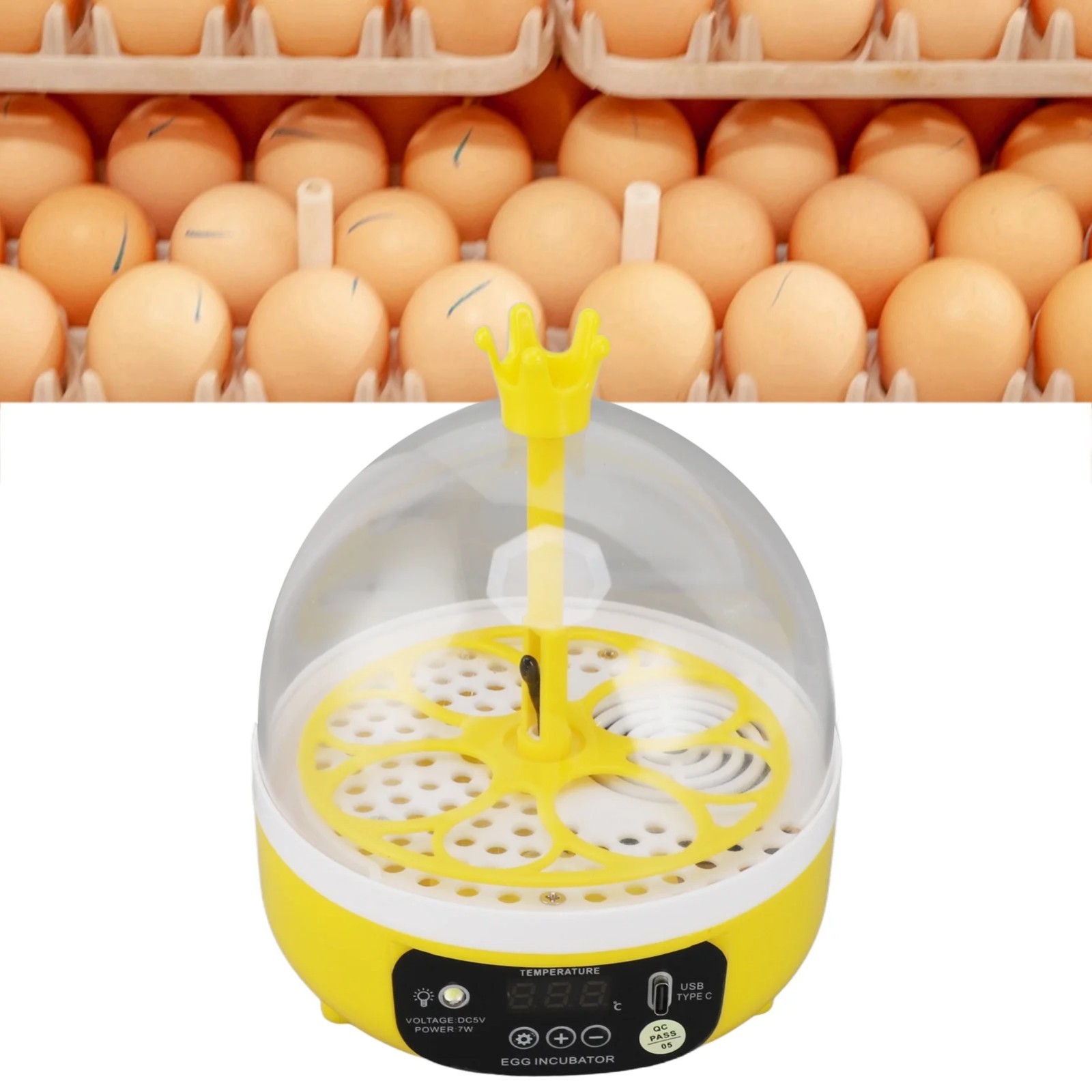 Home Egg Incubator Automatic Temperature Humidity Control Poultry.