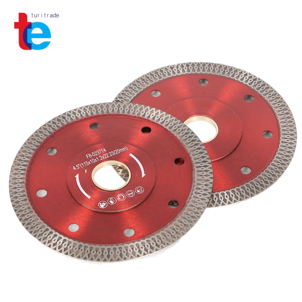 4-1/2" Super Thin Diamond Porcelain Saw Blade Ceramic Cutting Disc 2 Piece