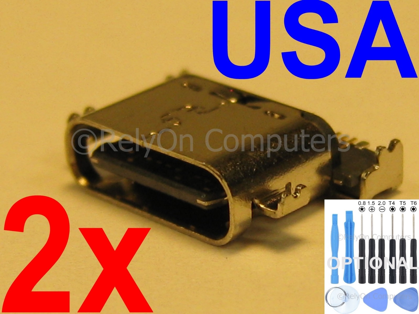 2x Micro USB Charging Port For Motorola Moto Z Play Droid XT1635-01 XT1635-02