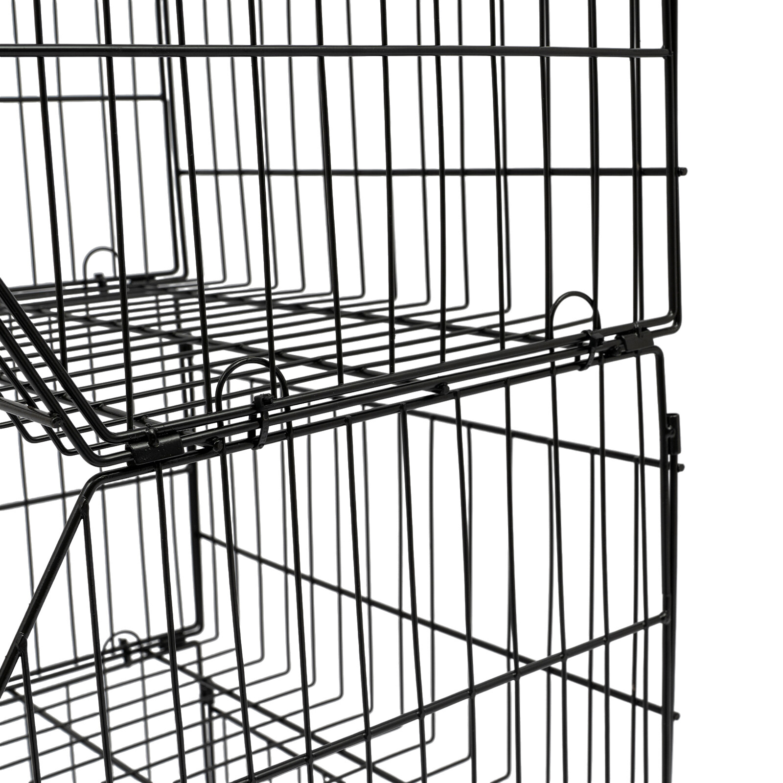5 Tier Wire Grid Retail Display Shelf Merchandise Display Rack Stand W/ Wheels