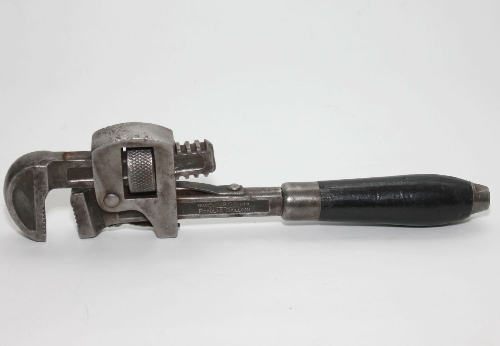 Vintage MORCO No 10 Stillson Pipe Wrench Moore Drop Forging Co. Springfield USA