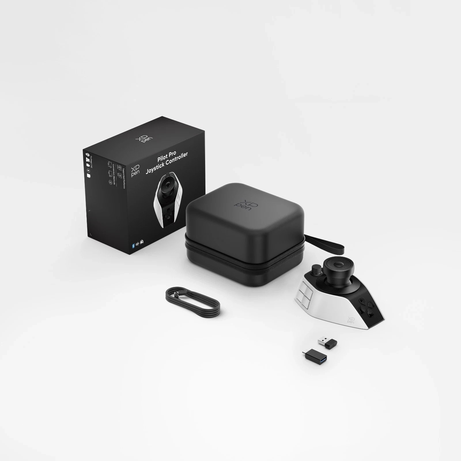 XPPen Pilot Pro Editing Console Joystick Controller Tri-Dials 19 Buttons