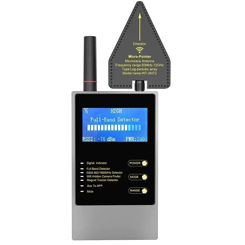 Apple Bug Hidden Camera Detector GPS Audio Listening Frequency Scanner