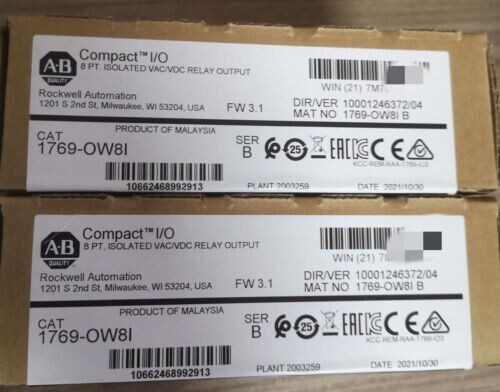 1PC New In Box Allen-Bradley 1769-OW8I CompactLogix Relay Output Module