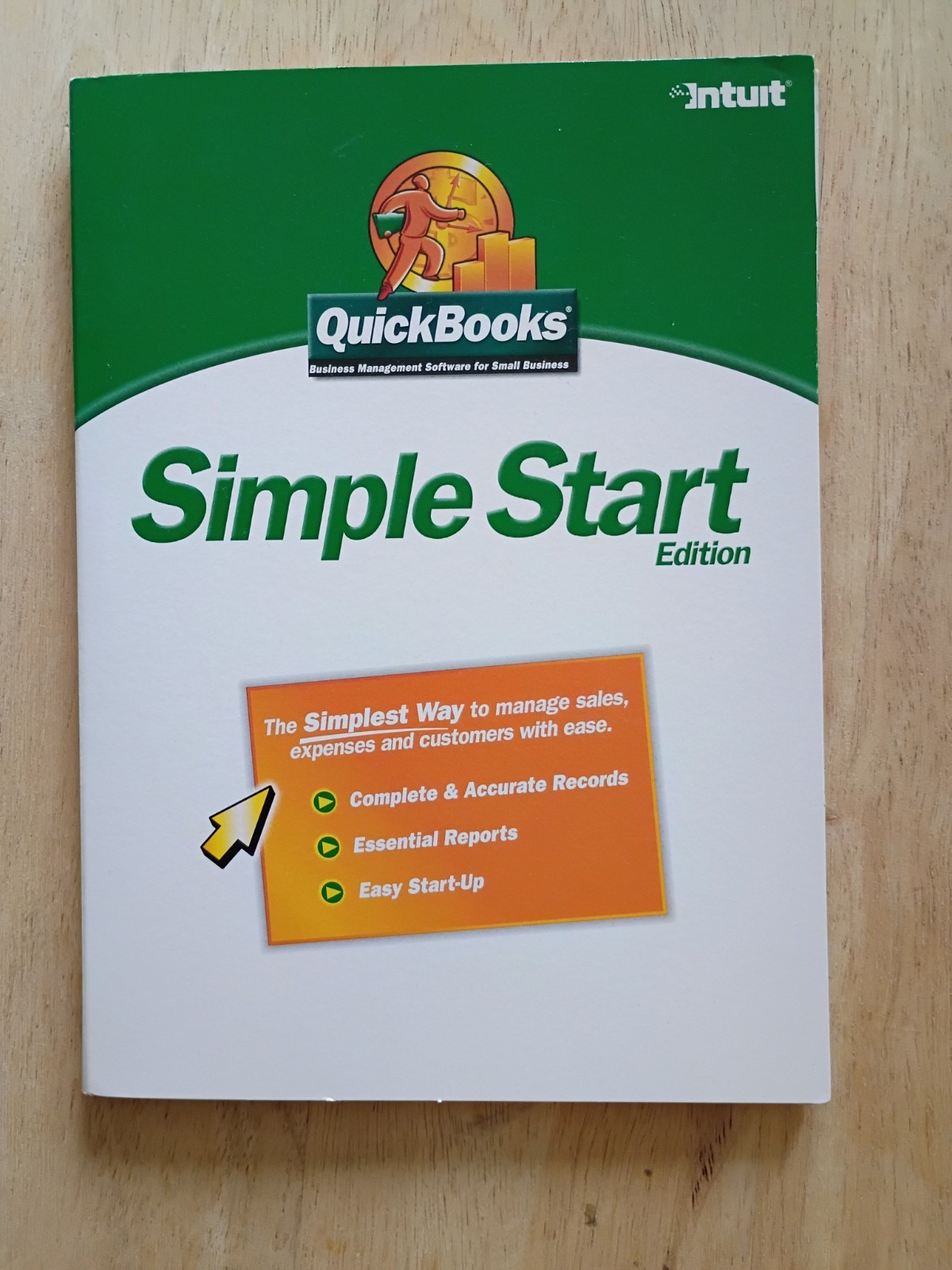 Intuit QuickBooks Simple Start Edition 2004 CD ROM WIN 98/2000/XP USED