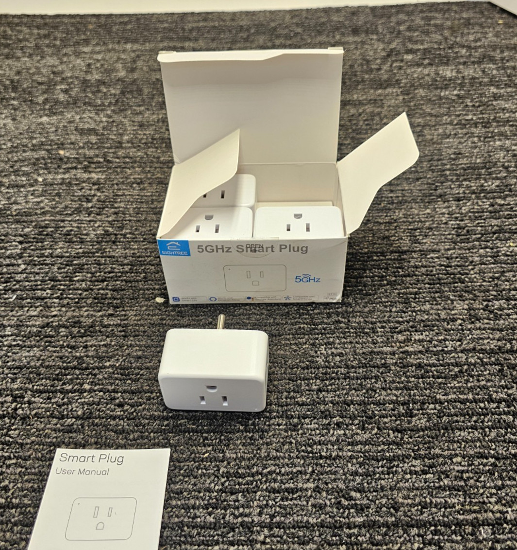 (QTY 4) EIGHTREE ET15 Mini Smart Plug 5GHz & 2.4GHz Wi-F 120V 60Hz For Alexa