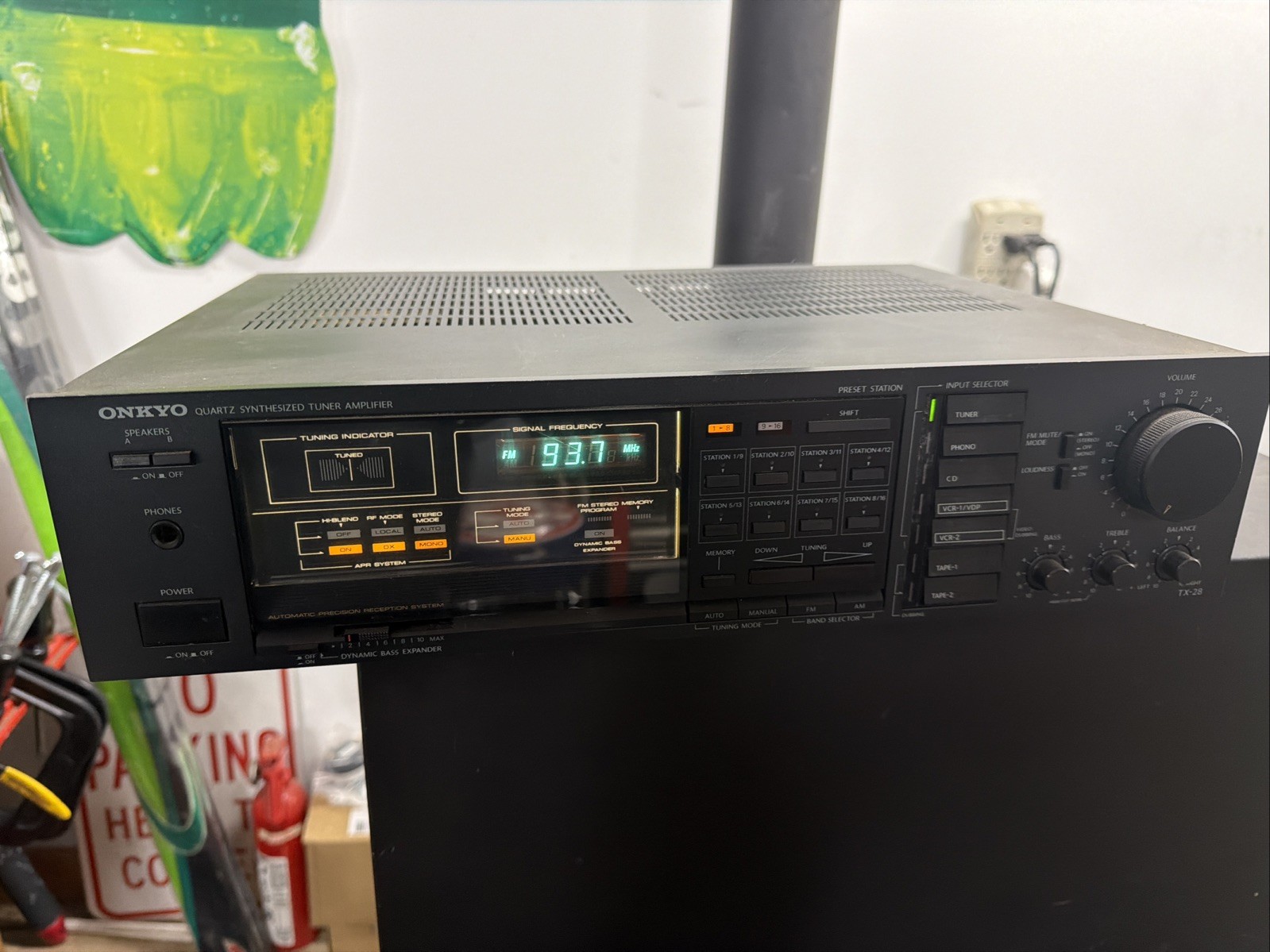 Onkyo TX-28 Quartz Synthesized Tuner Amplifier Receiver Tested Works