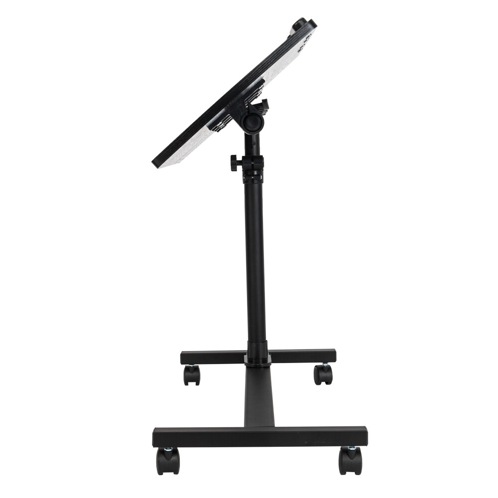 Height Angle Adjustable Overbed Rolling Table Over Bed Laptop Computer Desk NEW