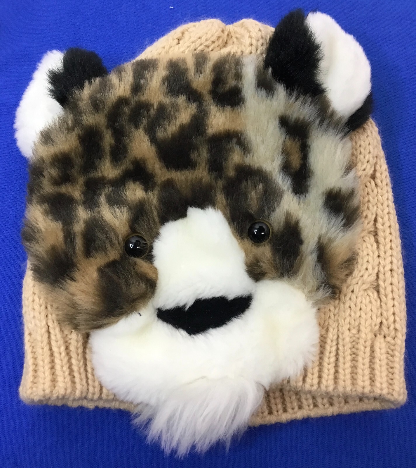 Tiger Kids Beige Small Beanie