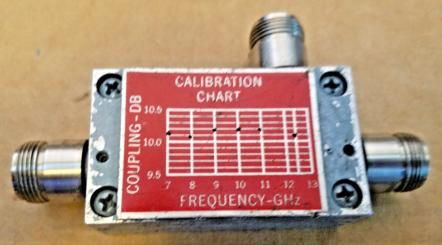 Narda Microline Coaxial Directional Coupler 7-12.4GHz Microwave RF Type-N -10dB