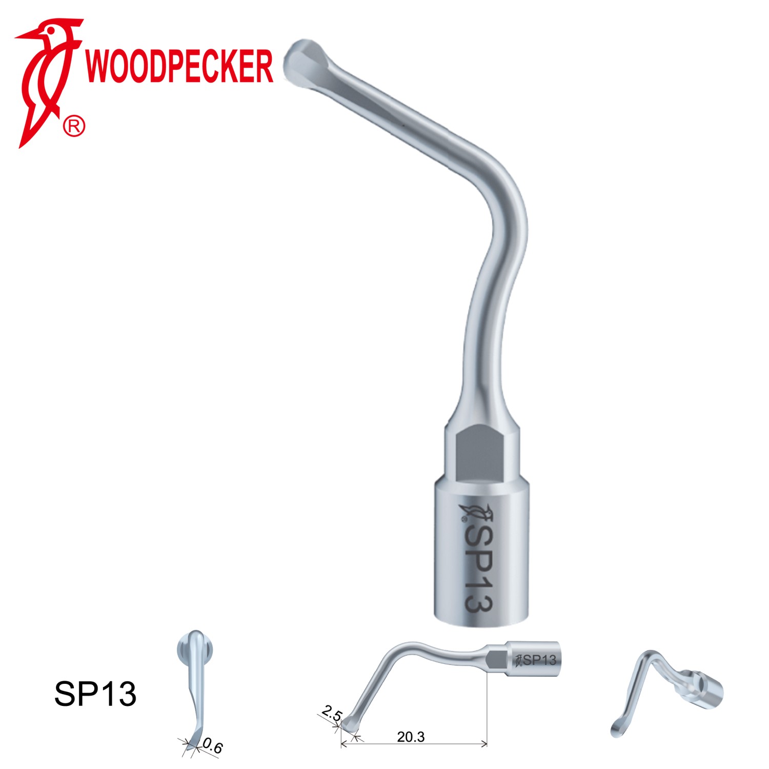 Woodpecker Dental Perio Bone Surgery Tips SP13 for Surgic Smart  & Satelec Perio