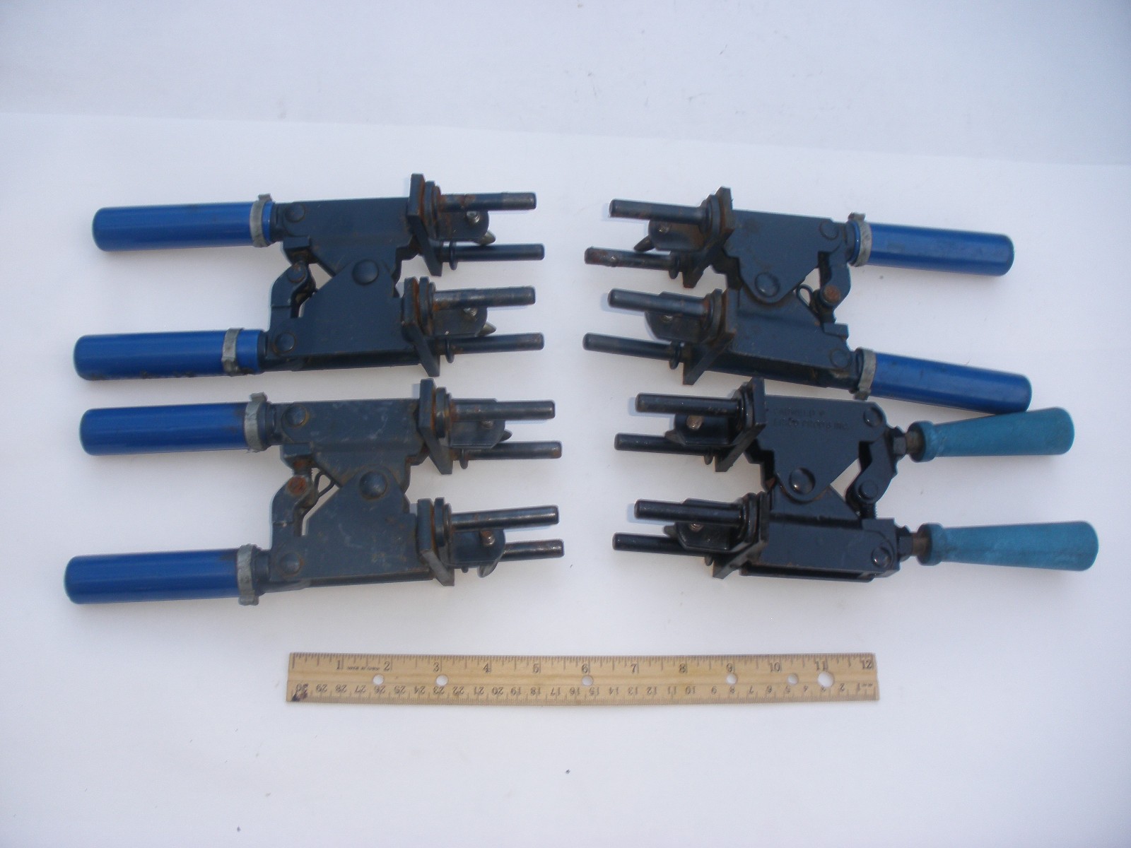 4 Piece Lot of USED Erico Cadweld L160 3" Mold Handle Clamps