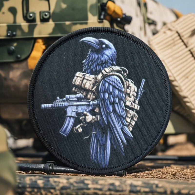 Tactical Raven, Crow Funny & Sarcastic Humorous Morale Patch Hook & Loop