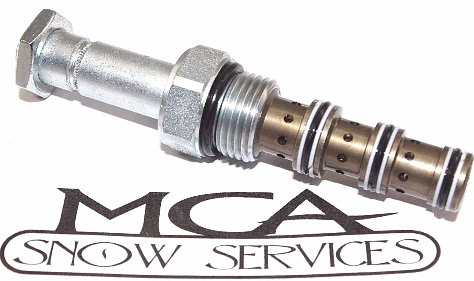 WESTERN FISHER SNOW PLOW CARTRIDGE VALVE W/NUT 49229 7637 #40 HYDRAFORCE