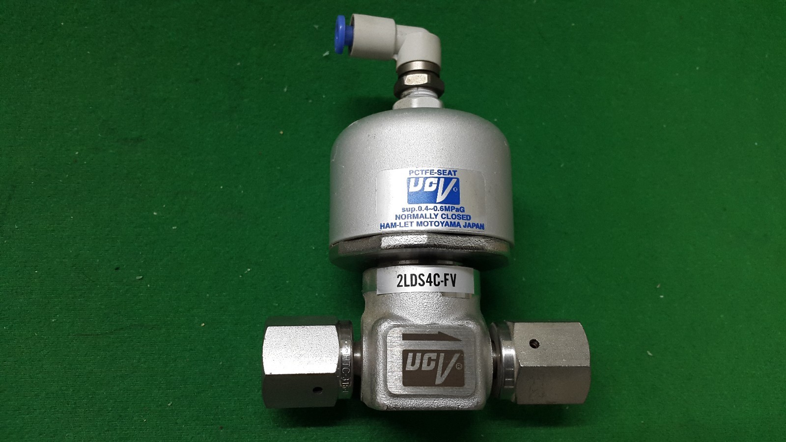 MOTOYAMA UCV 2LDS4C-FV Metal Diaphragm Valves, USED