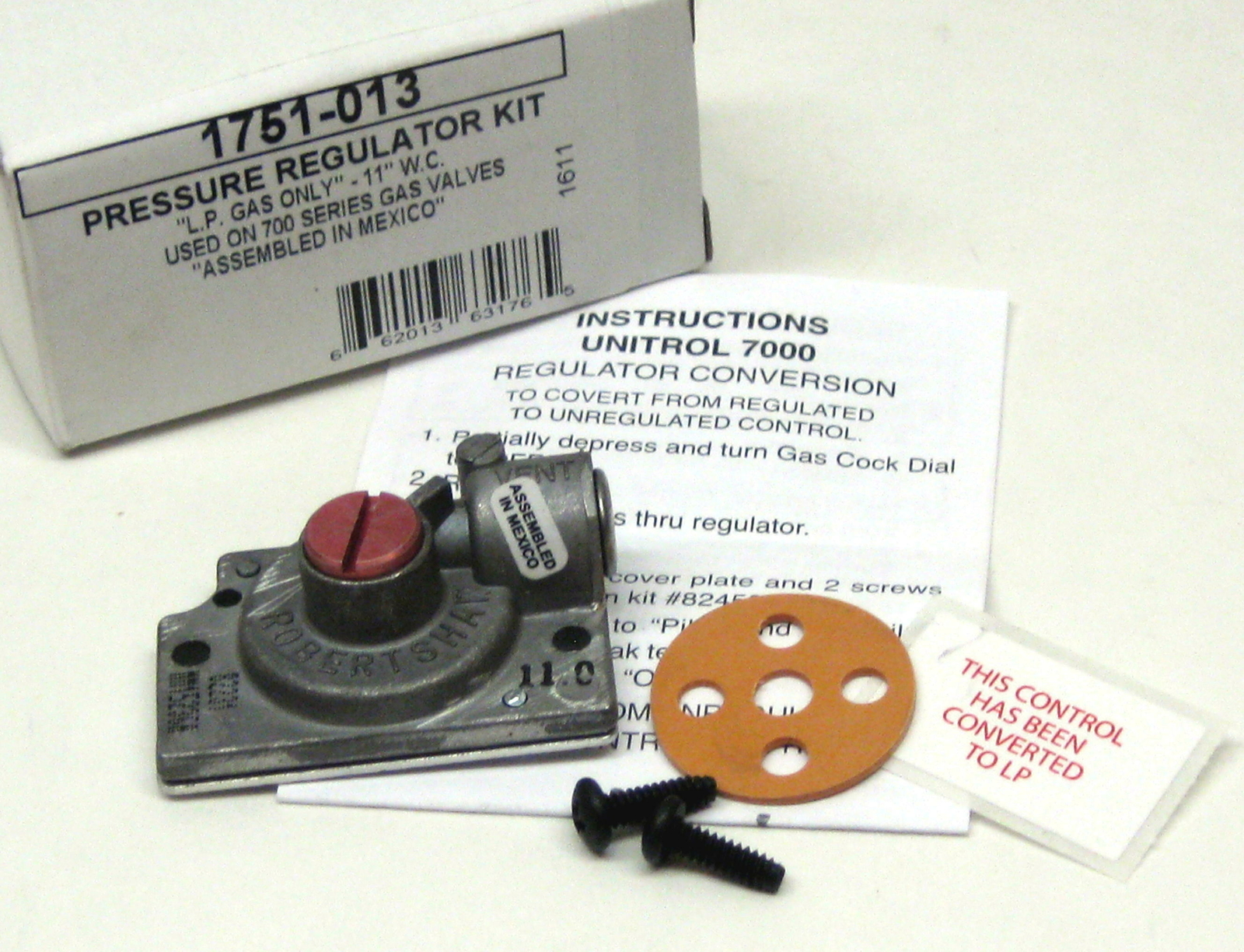 Robertshaw LP Gas Conversion Pressure Regulator Kit 1751-013