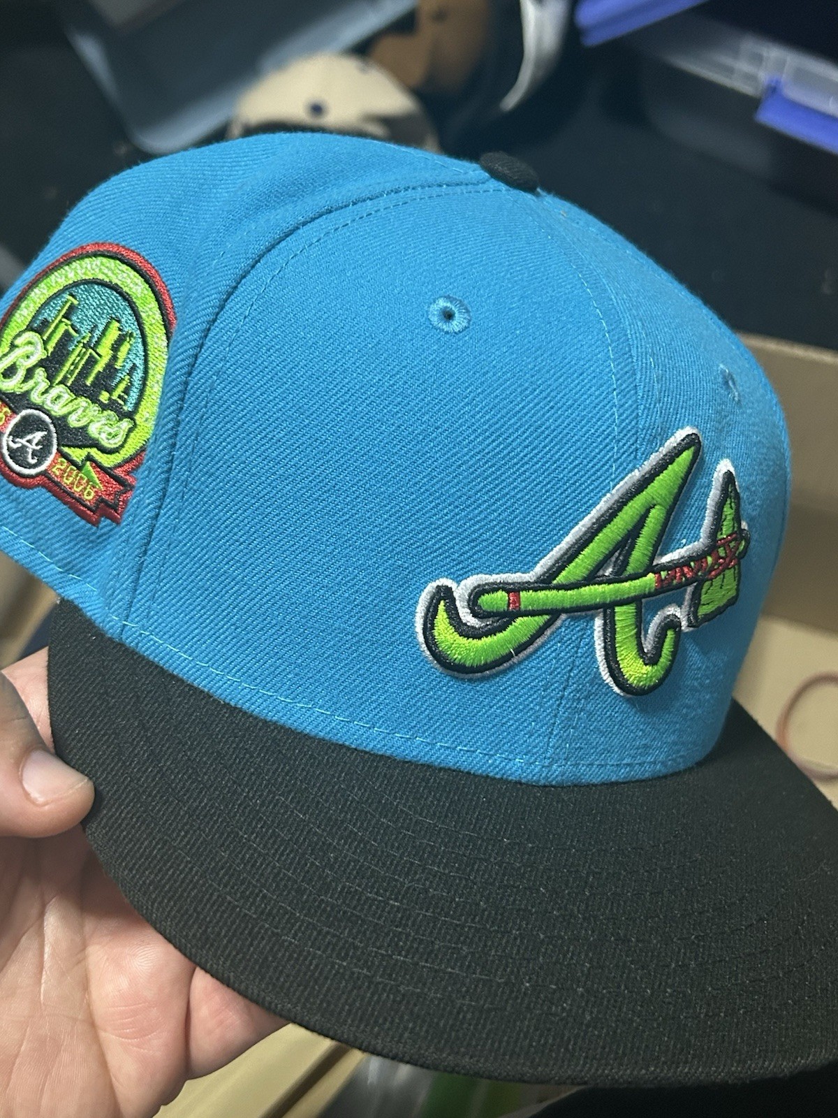 Atlanta Braves Fitted Hat Sz 7 1/2 Aux Pack Vol 2 HAT CLUB New Era
