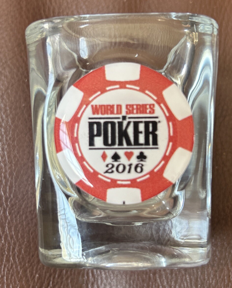 WSOP Poker Shot Glass 2016 World Series of Poker Qui Nguyen Main Event Hold Em