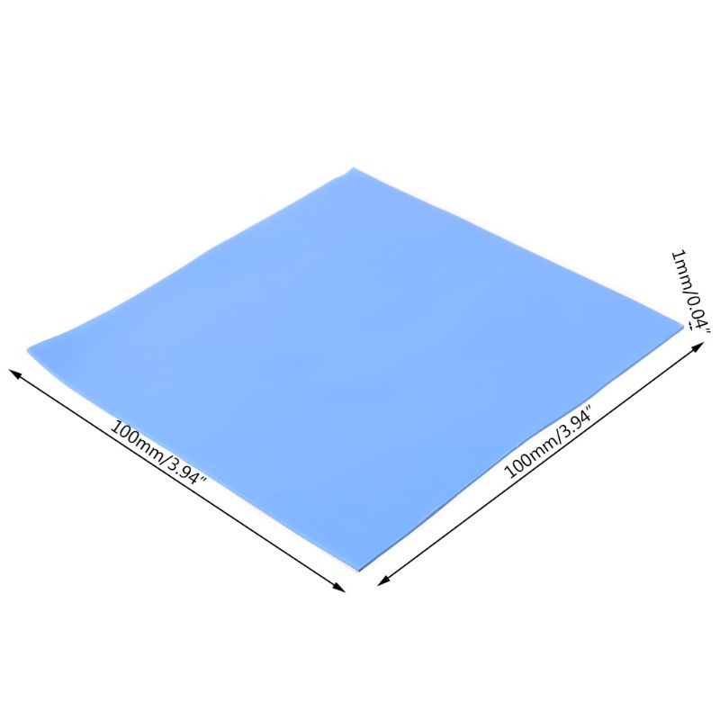 100x100x1mm CPU Thermal Silicone Heatsink Pad Cooling Conductive Pads Cooler