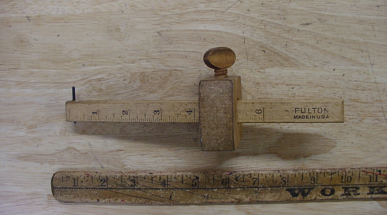 LOld Used Tools,Vintage Fulton U.S.A. 6" Wood Scribe,Marking Carpenter,VGC,L@@K!