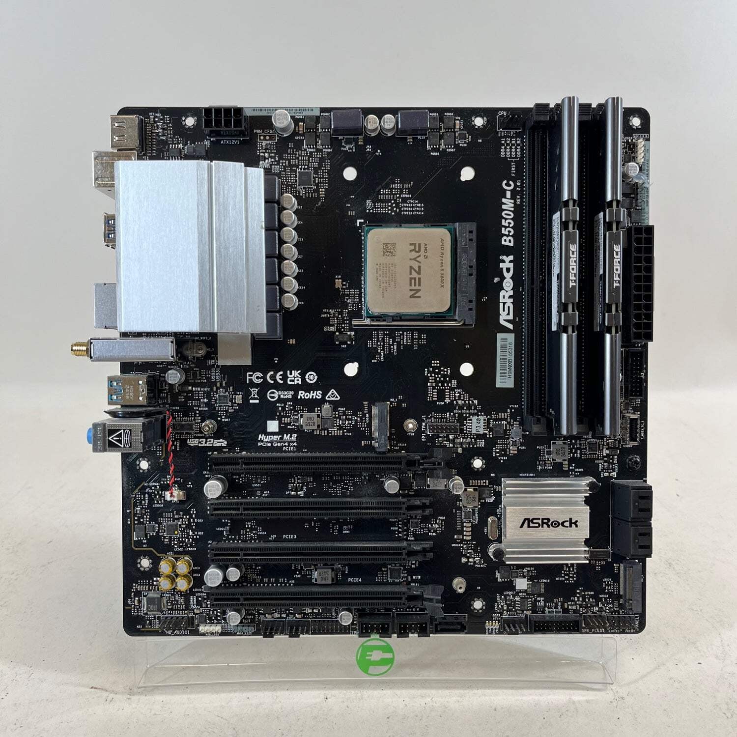 AsRock B550M-C AM4 ATX WITH AND RYZEN 5 5600X AND 16GB RAM AMD DDR4 Motherboard