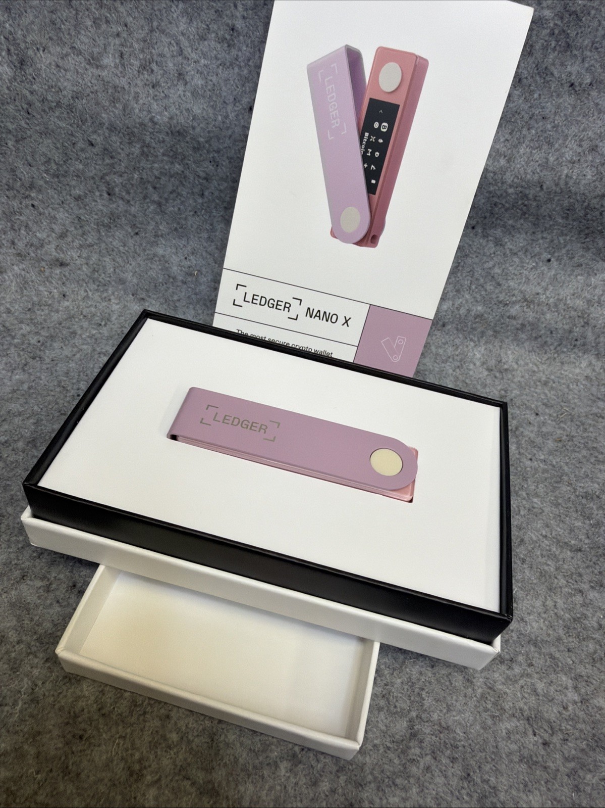 Ledger - Nano X Crypto Hardware Wallet - Bluetooth - Pastel Pink Open Box