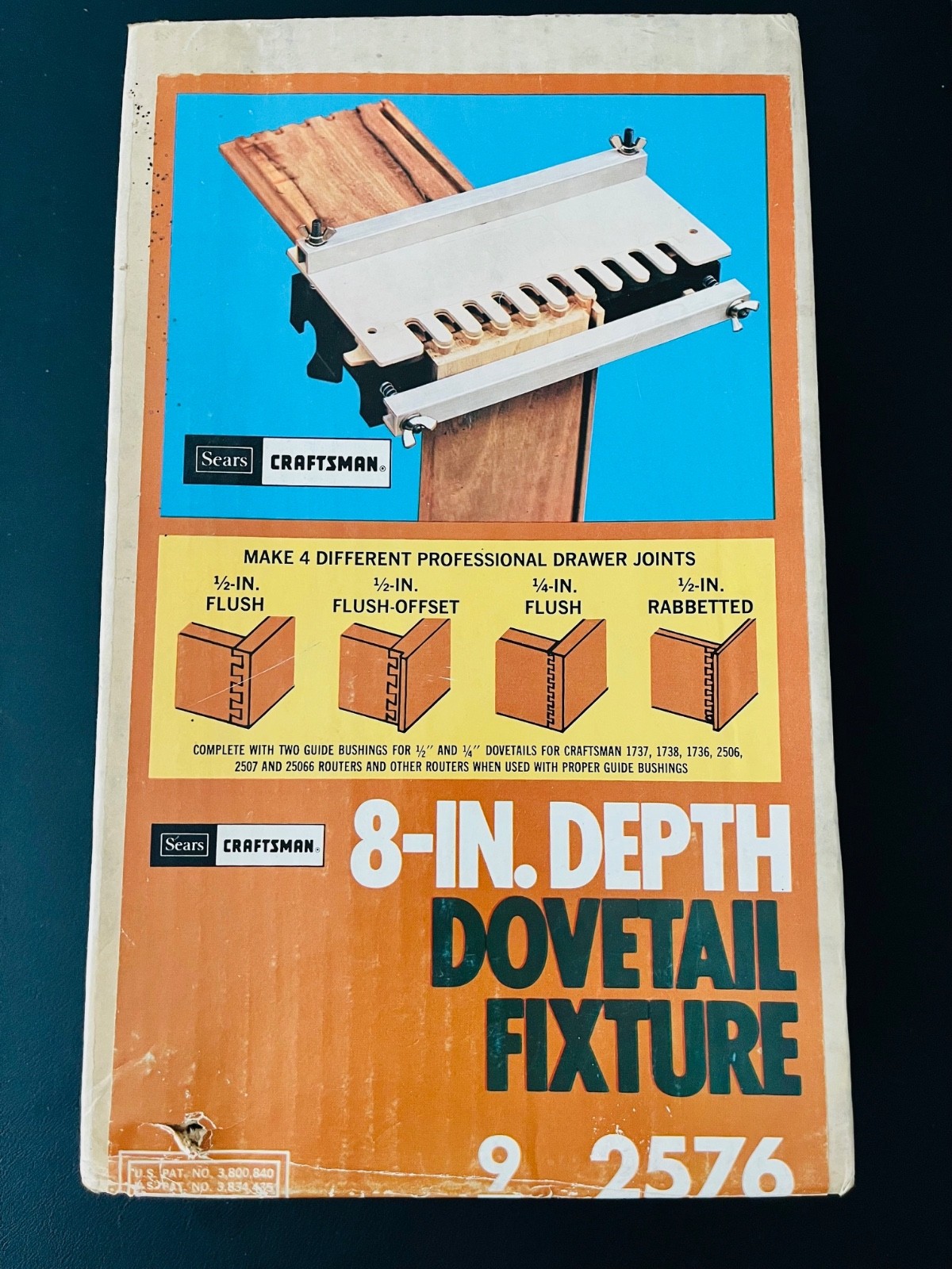 Sears Craftsman 8 In. Depth Dovetail Joints Woodworking Jig Fixture - 9 2576