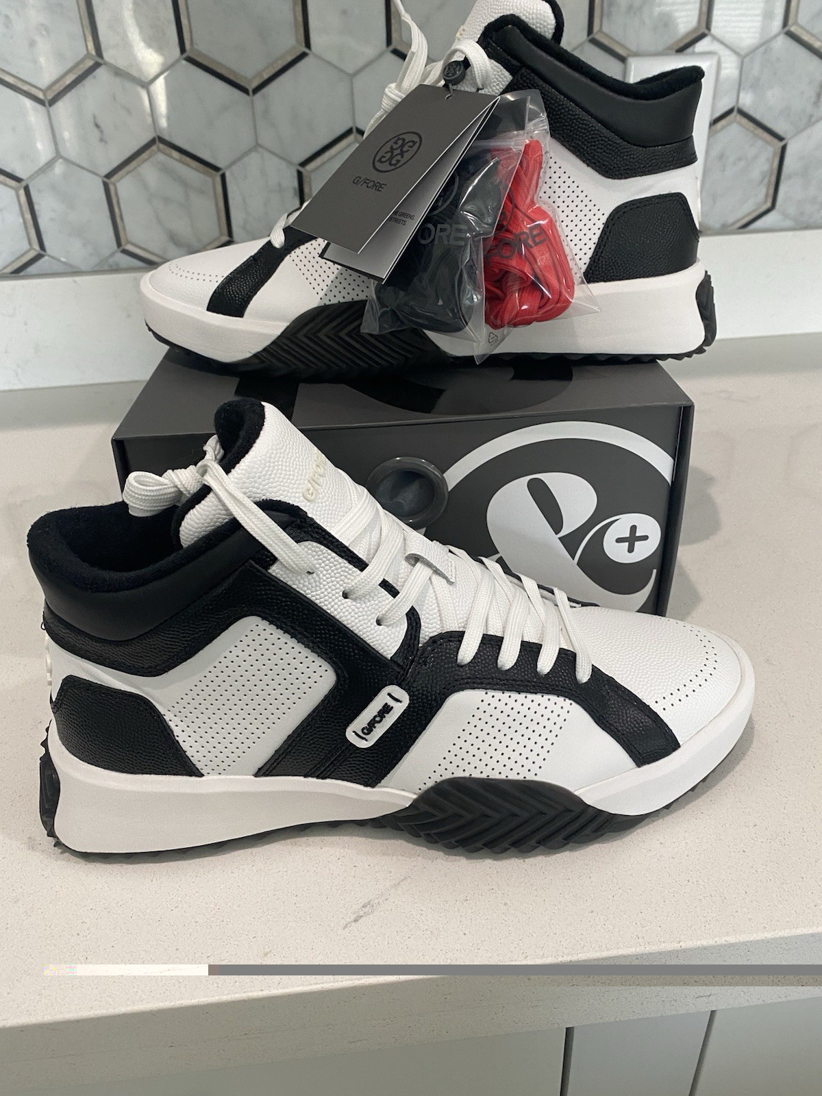 NEW Mens G/FORE G112 Leather Mid Top Street Shoes, size 10
