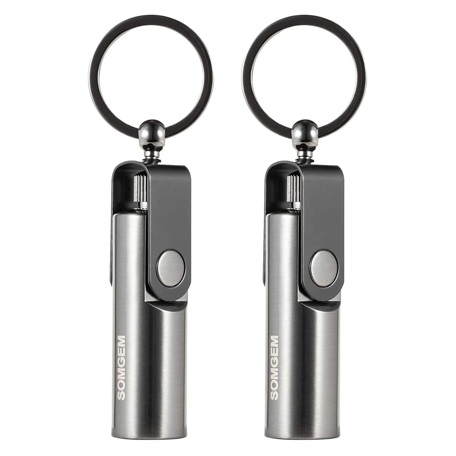 Permanent Match Lighter, 2 Pack Waterproof Flint Fire Starters | Reusable infini