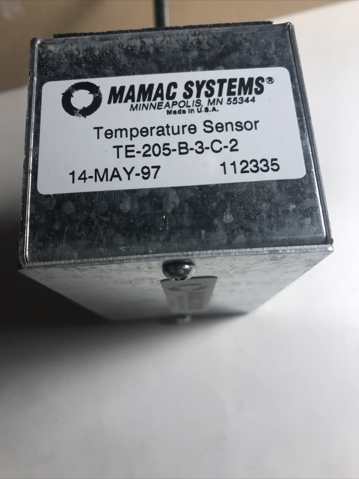 MAMAC SYSTEMS Temperature Sensor TE-205-B-3-C-2 NEW