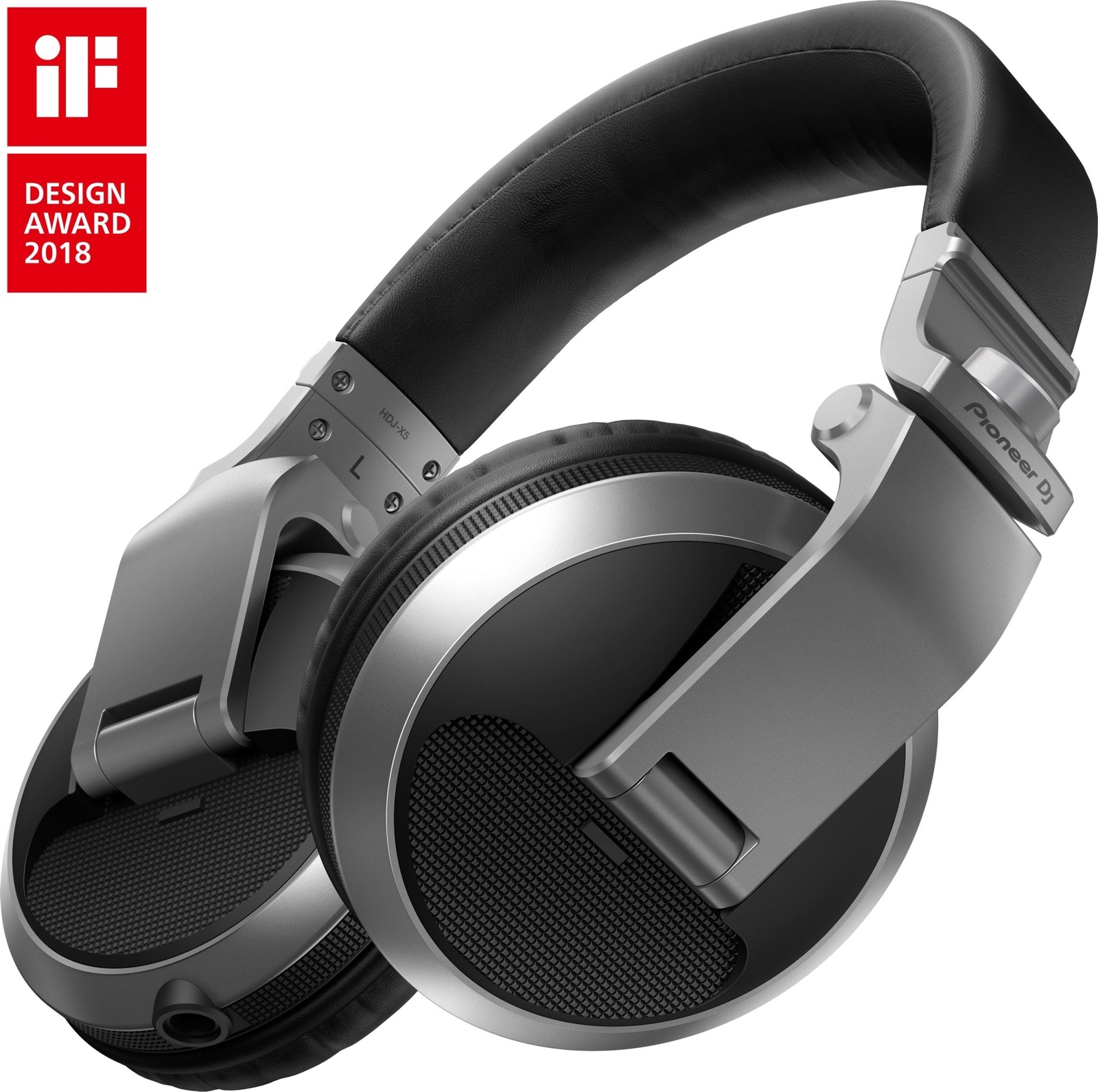 HDJ-X5-S Over Ear DJ Headphones Silver - Pioneer DJ