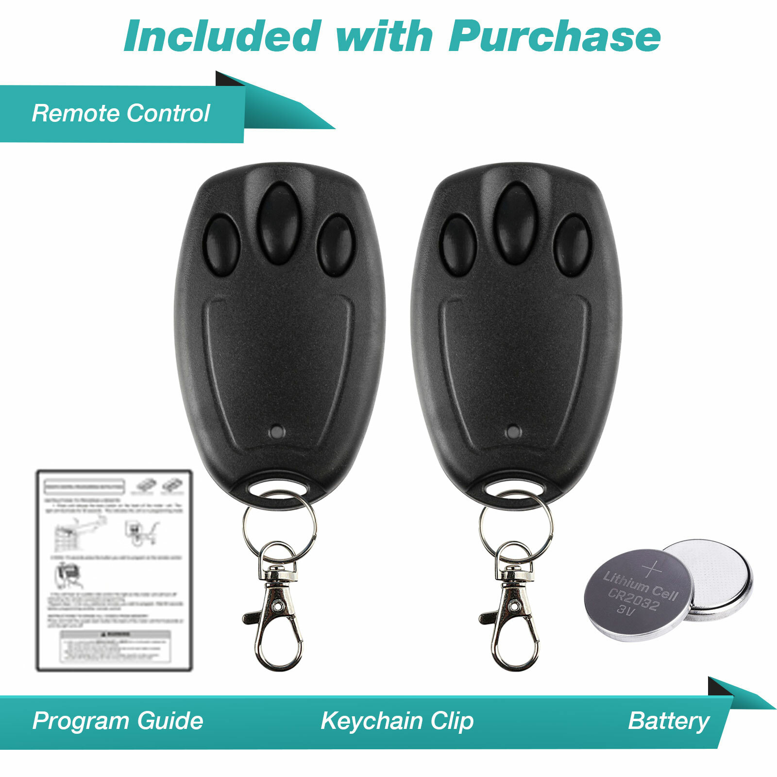 2 For Liftmaster Garage Door Opener Keychain Remote 371LM 372LM 373LM 139.53753