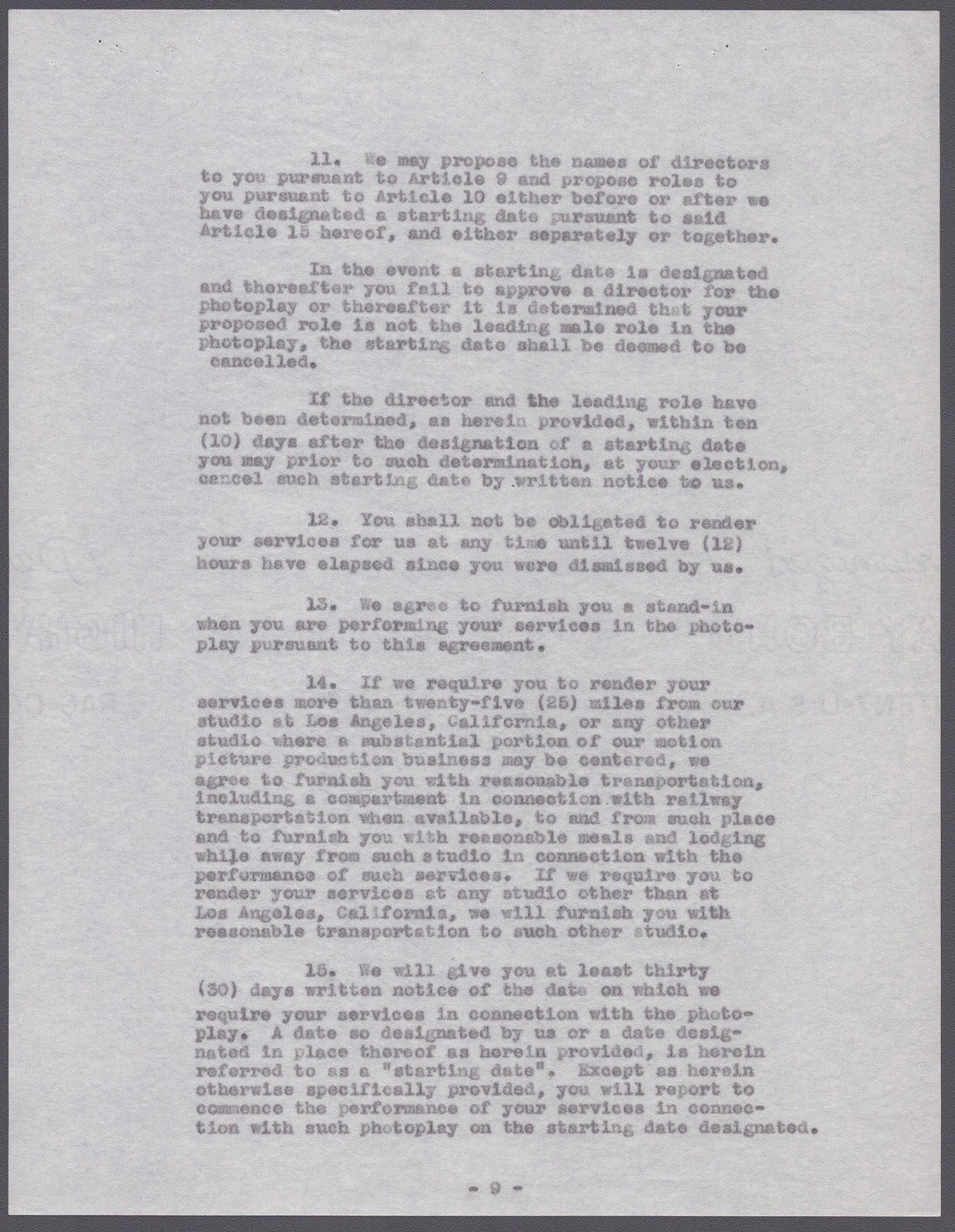 LOUIS HAYWARD - CONTRACT SIGNED 08/25/1941