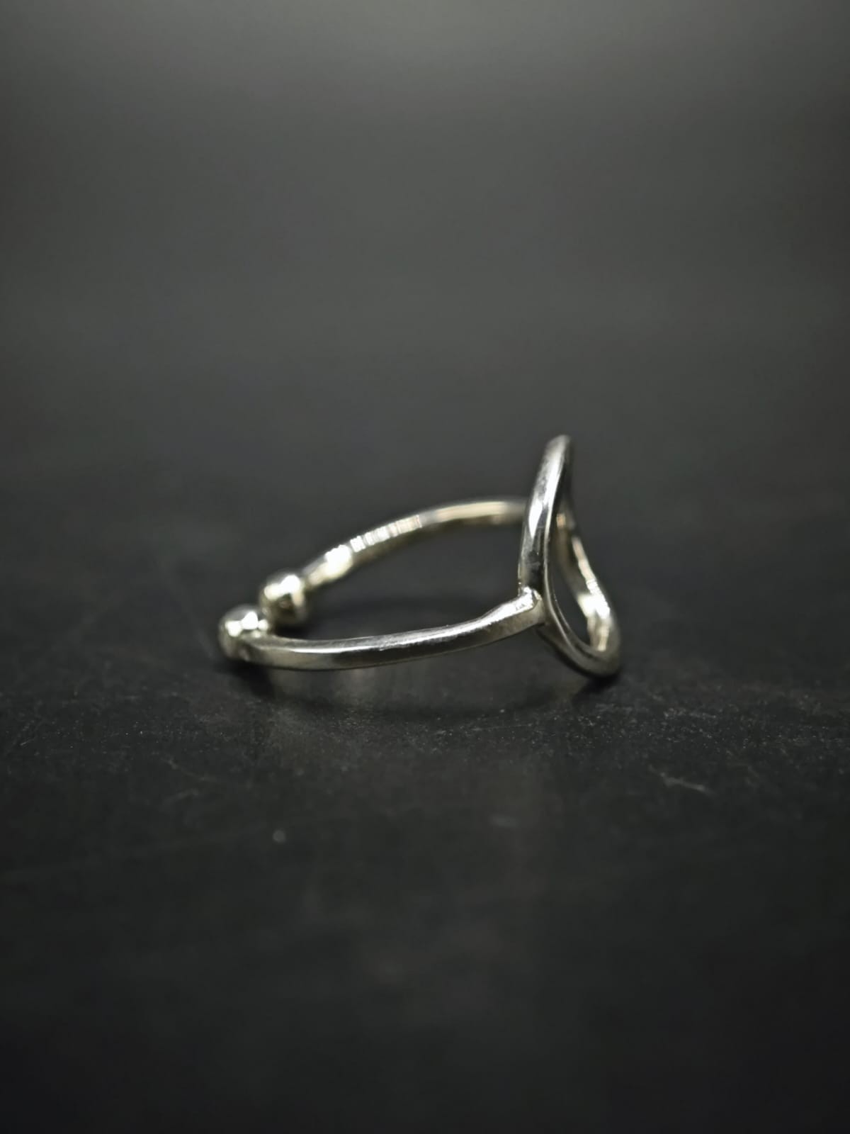 Hallmark 925 Sterling Silver Solid Metal Adjustable Open Circle Toe Ring 4 Women