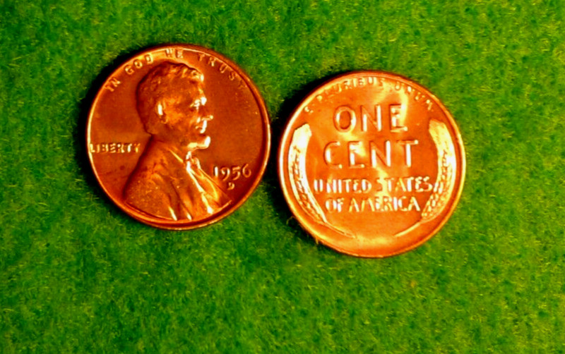 1956 - - D     Lincoln  Wheat  Cent  BU  Red  Nice  US  Coin  Combined  Shipping