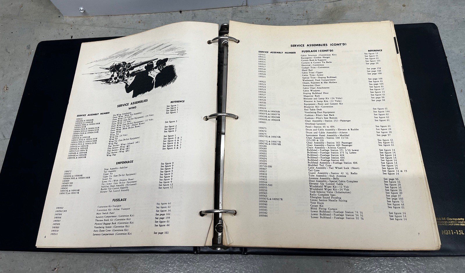 Lockheed Lodestar Model 18 Maintenance Parts Catalog-Original