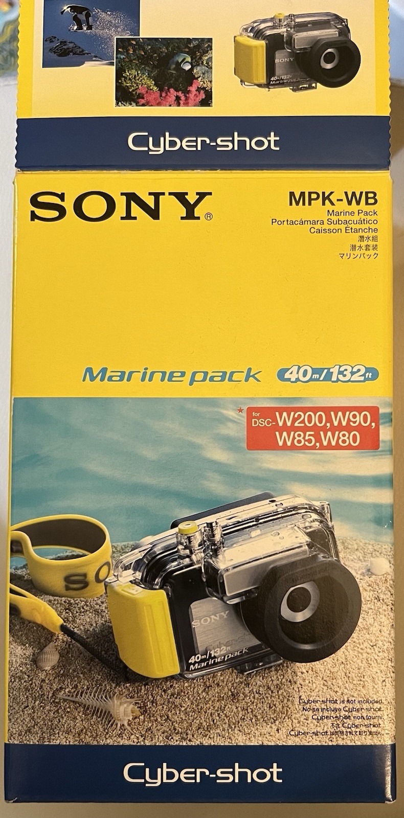 SONY MPK-WB Marine Pack 40m/132ft Underwater Housing Cyber-Shot DSC-W200 W90 W80