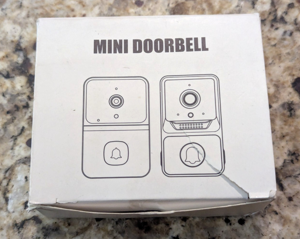Mini Doorbell Camera WiFi 2-Way Audio Night Vision White