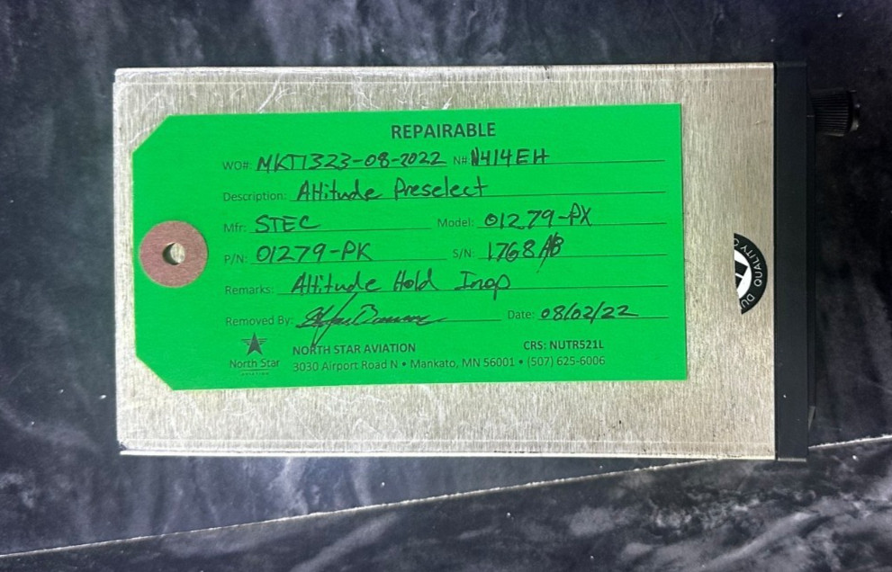 01279-PX, Altitude Preselector