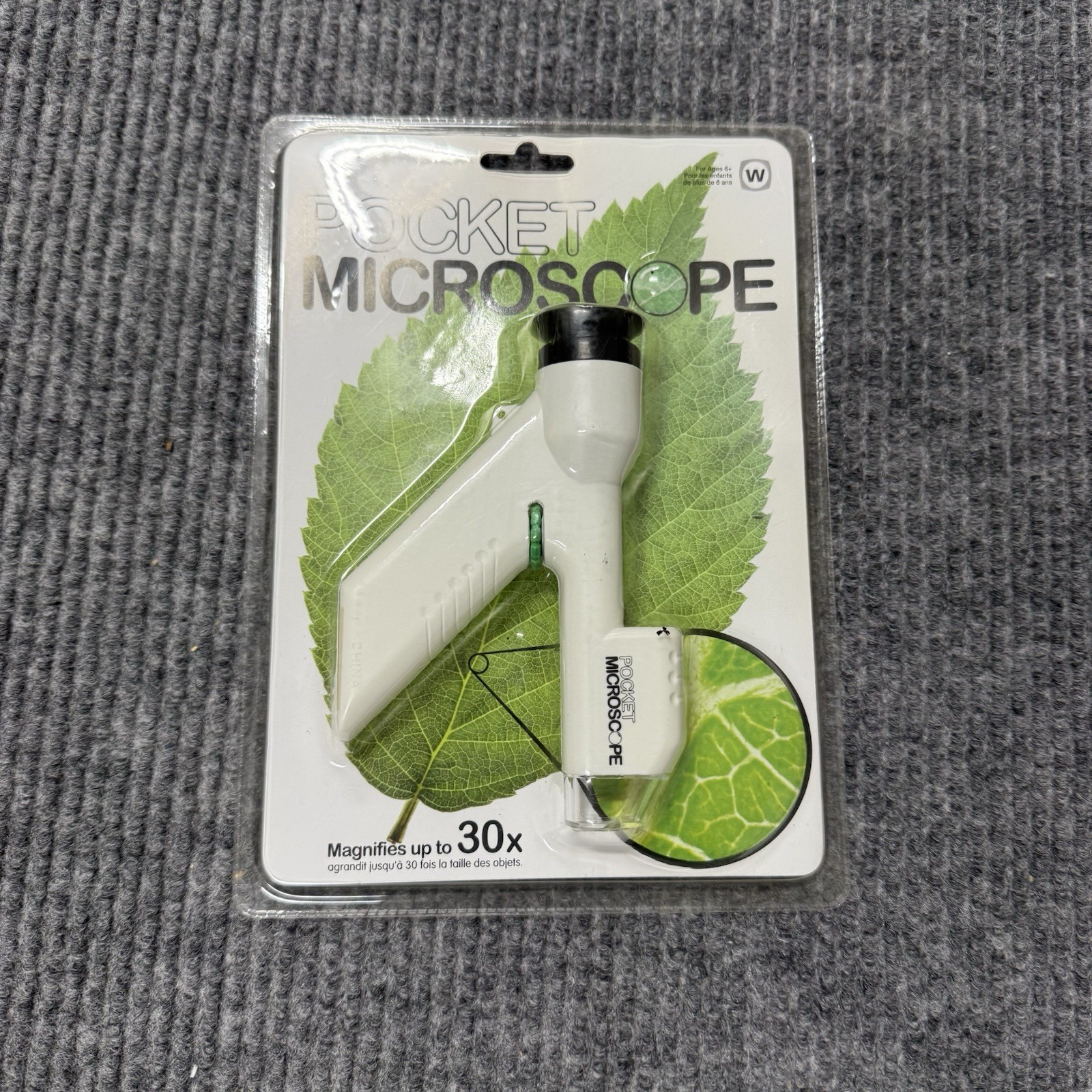 Microscope Educational Toy Pocket, Up To 30X Magnification Great For Kids 6+ Age