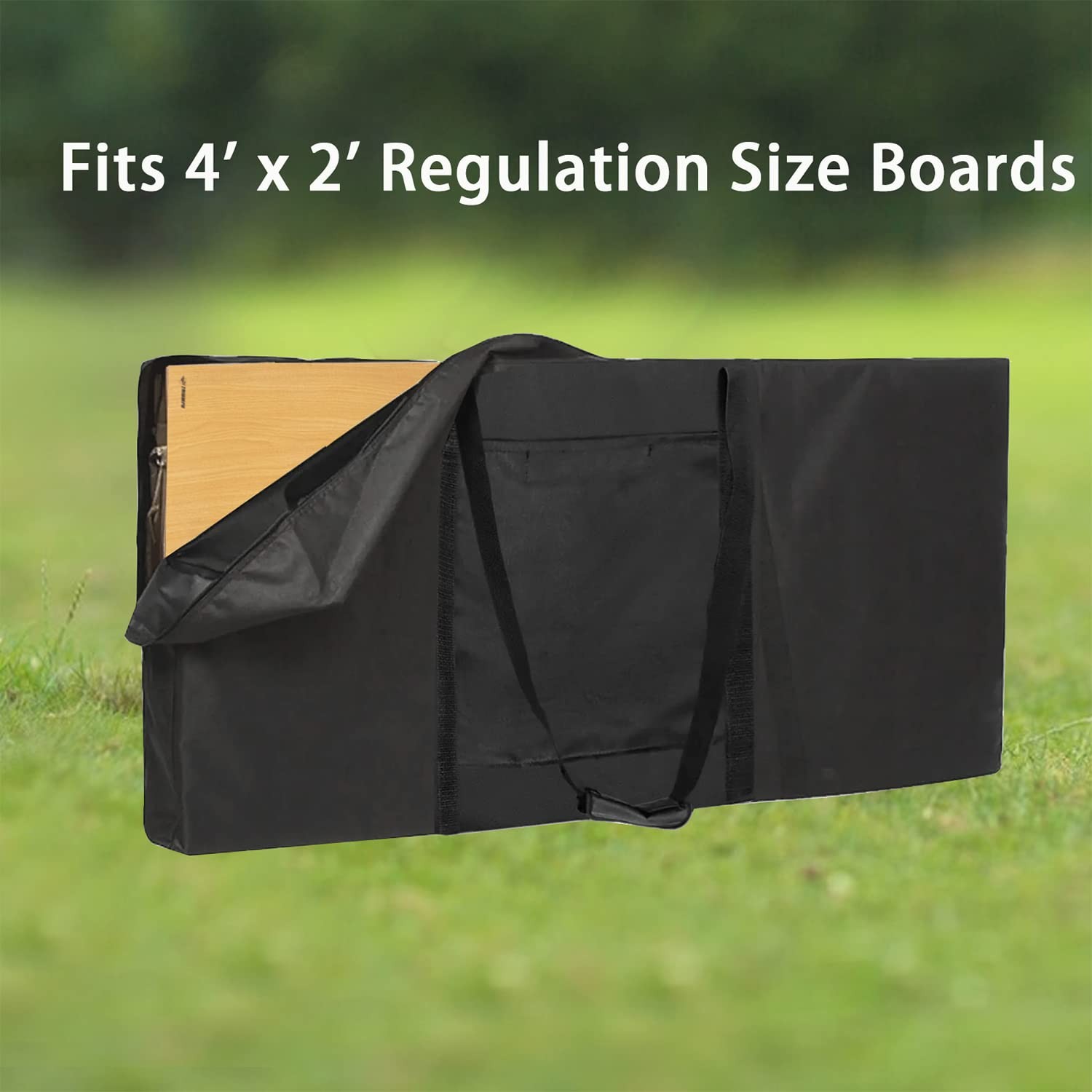 Cornhole Carrying Case,4' X 2' Cornhole Bag Carrying Cases,Weatherproof Cornh...