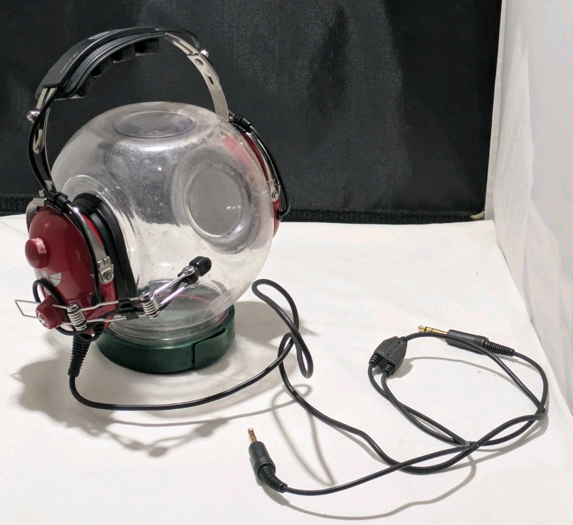 Aviation Communication Headset Model AC-250PNR Red Color