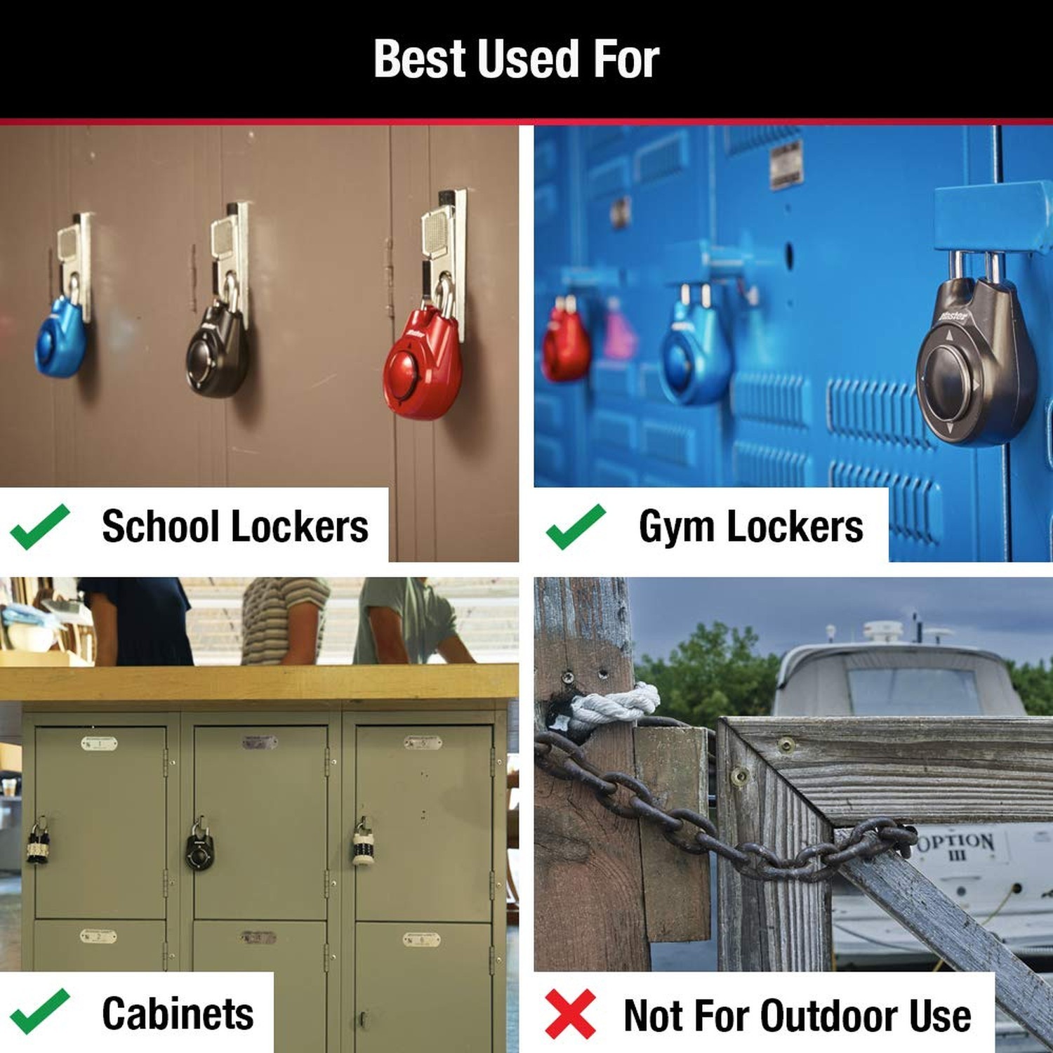 Master Lock Directional Combination Lock, Set Your Own Directional Lock, Comb...