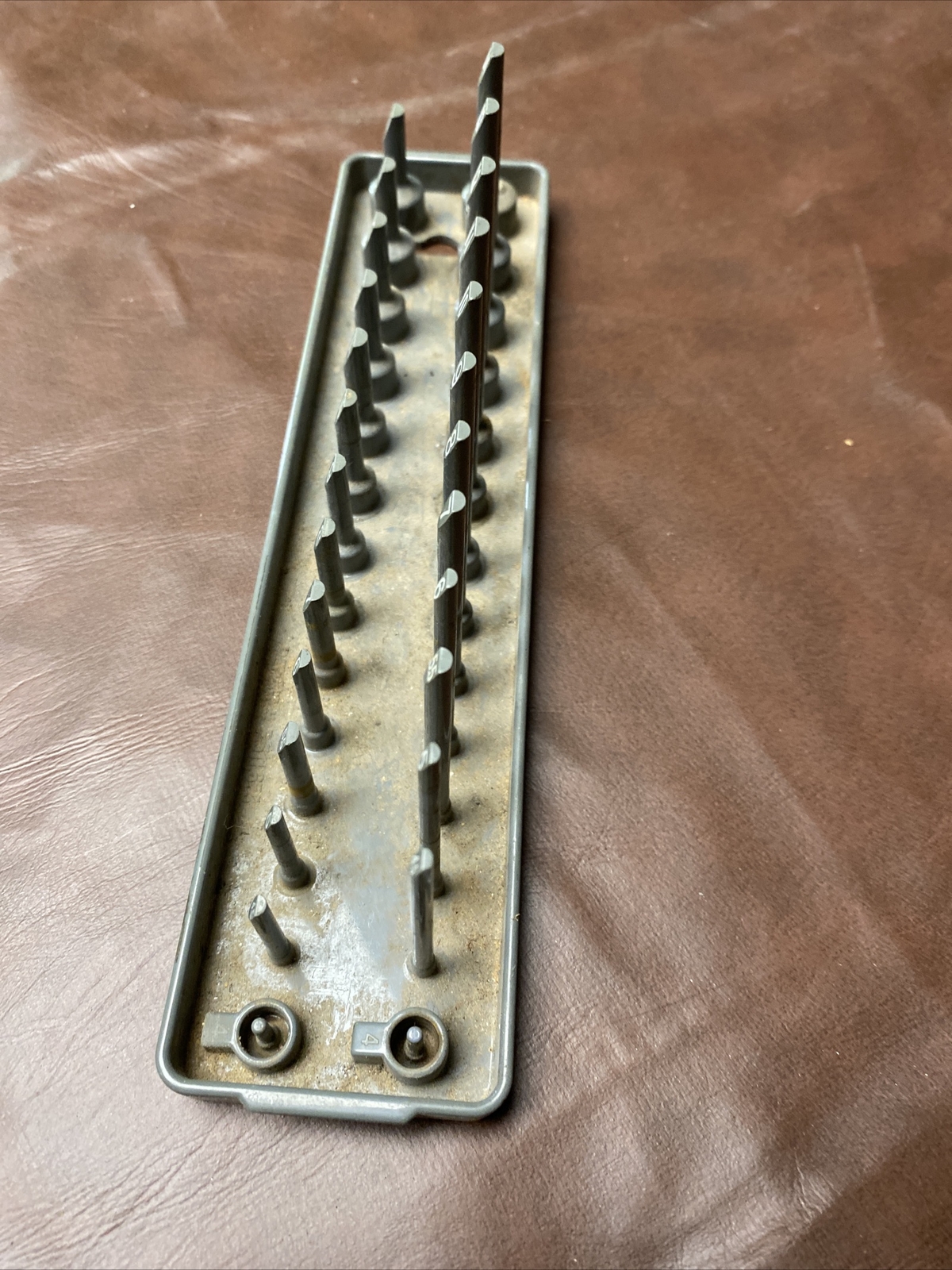 Hansen Global 3802 Socket Tray 3/8" Drive Metric Gray Plastic