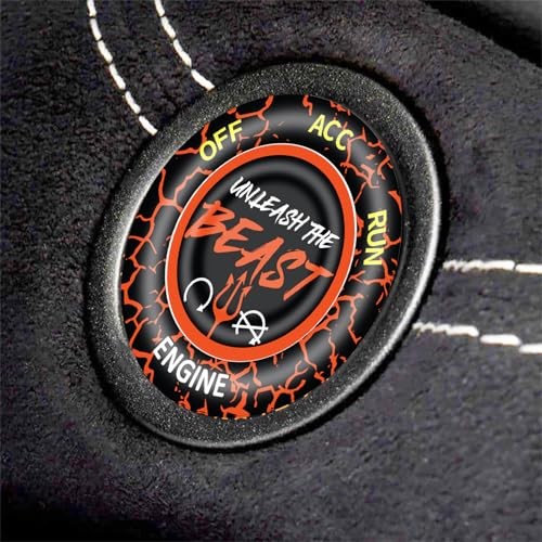 Push Start Button Cover for Dodge Challenger Charger Durango Accessories Orange
