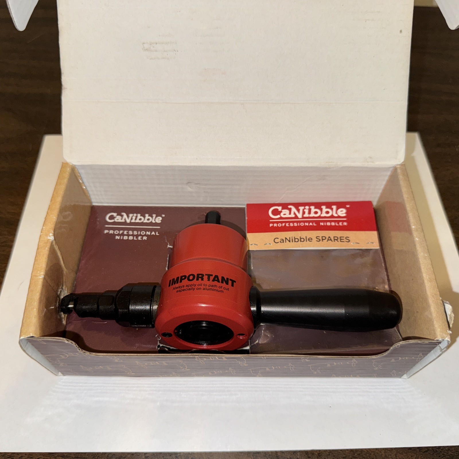 CaNibble Professional Nibbler Cano1 New In Box With Spare CaNibble