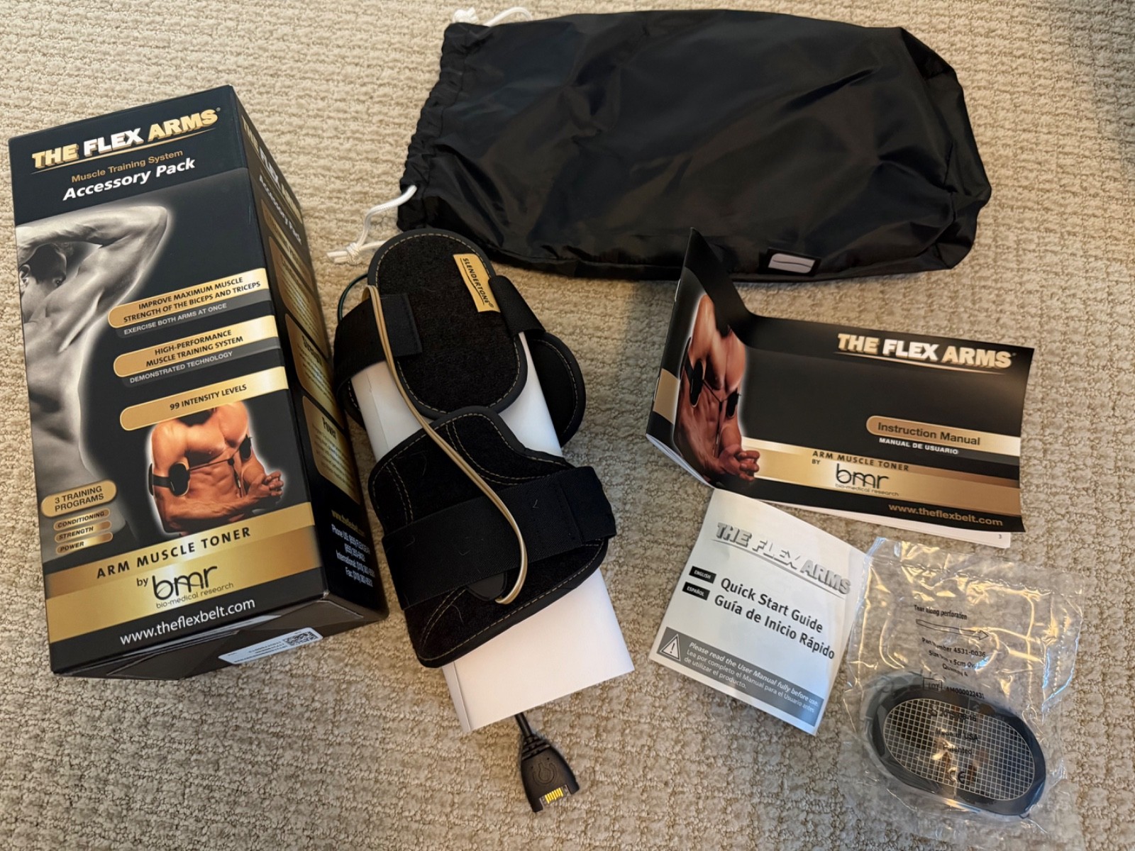 Flex Arms Muscle Training System Accessory Pack BMR Arm Muscle Toner