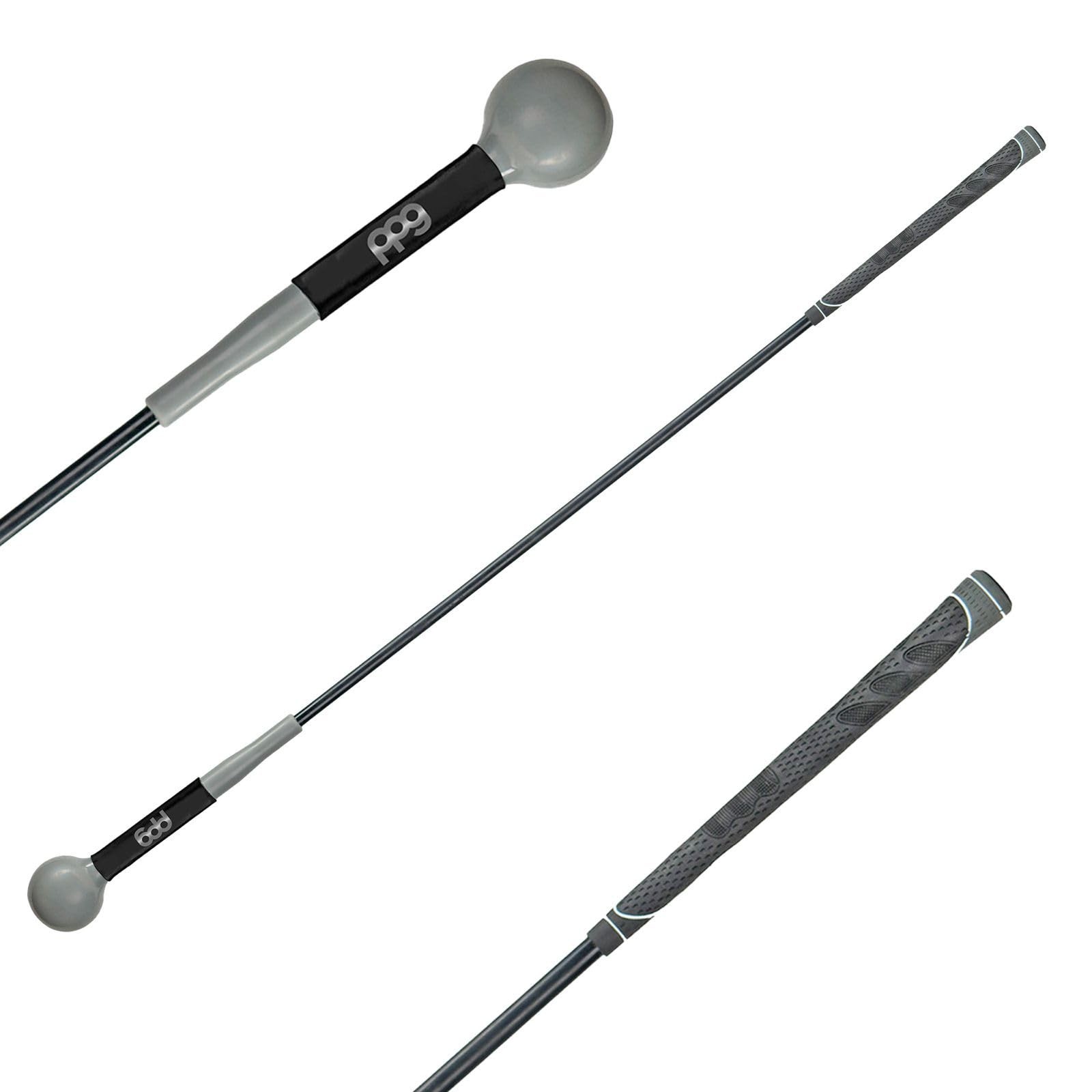 Pin Point Golf Swing Tempo Trainer & Warm Up Club, Flexible Shaft, Black | PP...