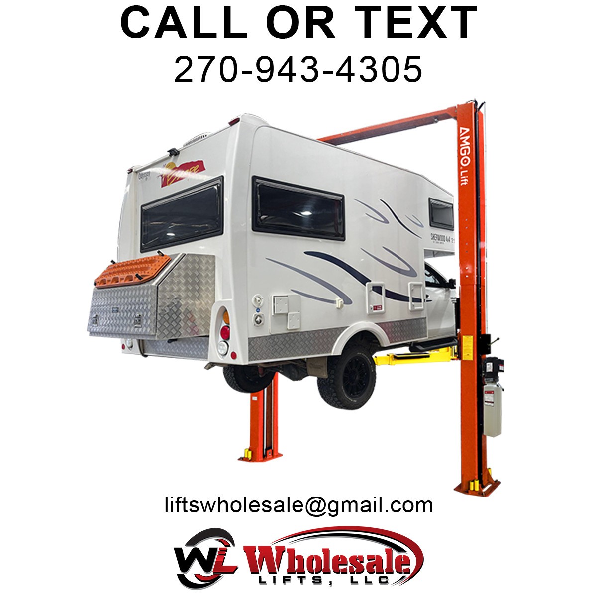 New AMGO OH-12 12,000 lb 2-Post Overhead Lift